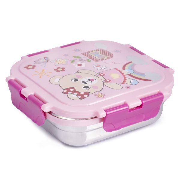 LUNCH TIME STAINLESS STEEL AIRLIGHT LUNCH BOX 2 CONTAINER